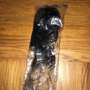 Black+Brown Ombré Drawstring Ponytail